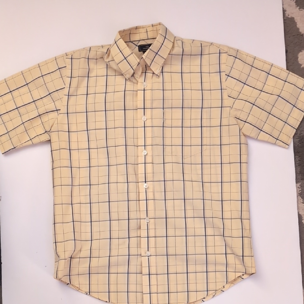 Dockers Like New Mens Short Sleeve Button Down